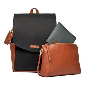 Leader Bag Julien Leather Set - Black & Tan